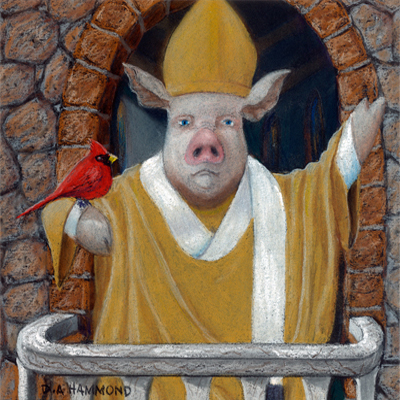 Pork Pius the First with His Cardinal